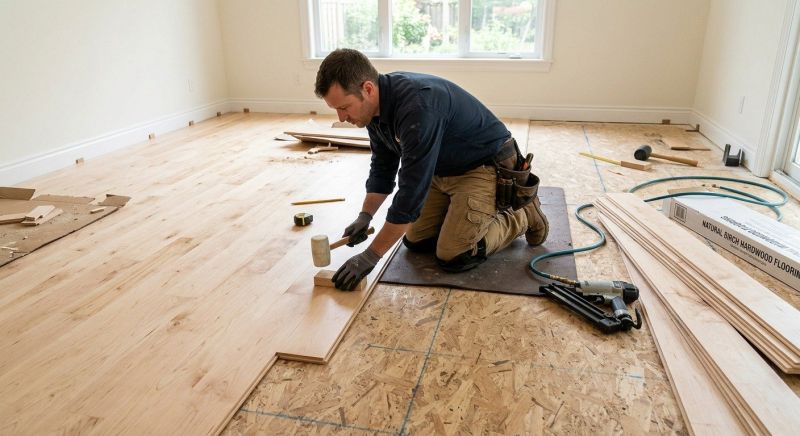 Birch Floor Installation in Cheyenne, WY