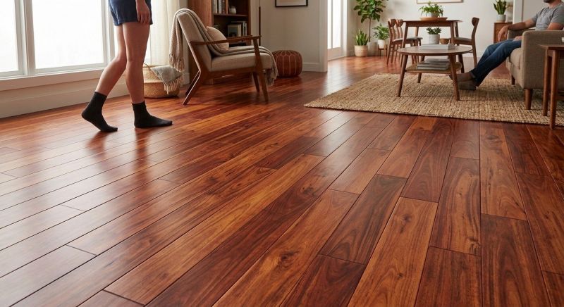 Cherry Floor Installation in Cheyenne, WY