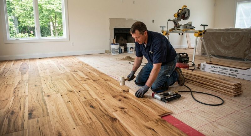 Hickory Floor Installation in Cheyenne, WY