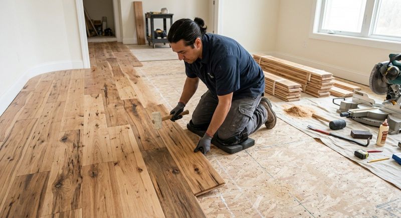 Hickory Floor Installation in Cheyenne, WY
