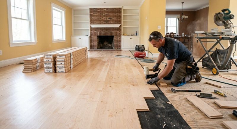 Maple Flooring Installation in Wellington, CO