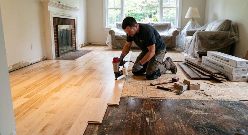 Maple Flooring Installation in Wellington, CO