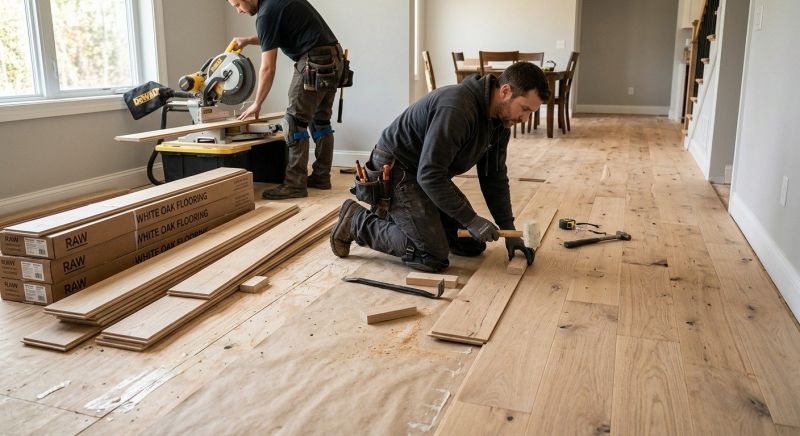 Oak Floor Installation in Nunn, CO