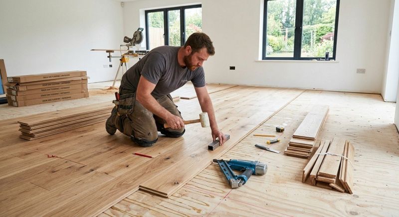 Oak Floor Installation in Wellington, CO