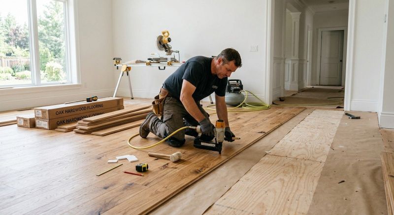 Oak Floor Installation in Wellington, CO
