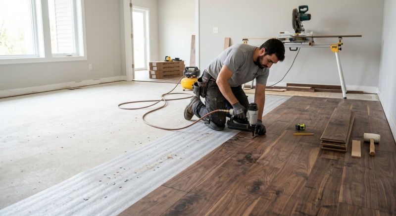 Walnut Flooring Installation in Cheyenne, WY