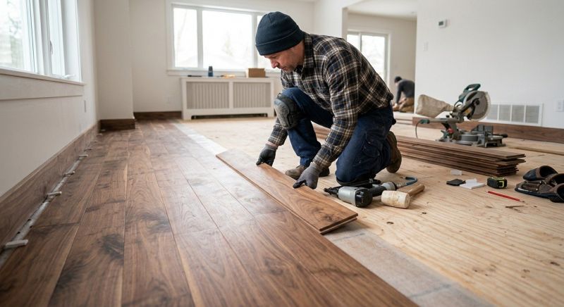Walnut Flooring Installation in Cheyenne, WY