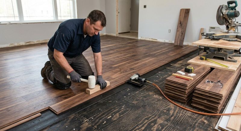 Walnut Flooring Installation in Cheyenne, WY