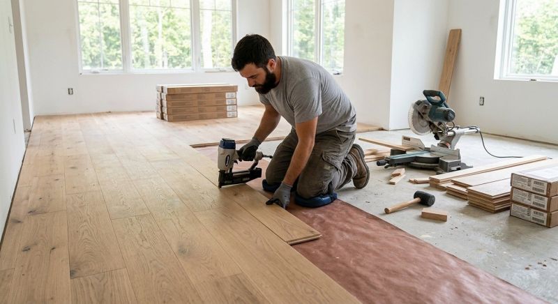 White Oak Floor Installation in Cheyenne, WY